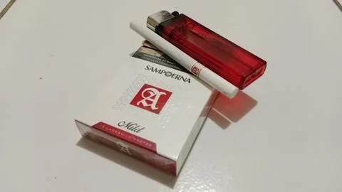 Classy packaged cigarettes Stock Photos