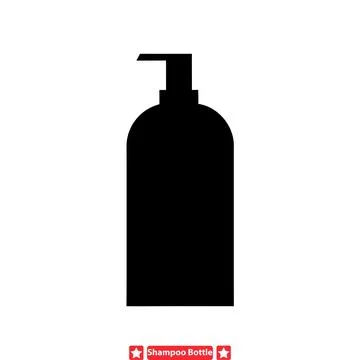 Classy Shampoo Bottle Vector Illustrations  Elegant Silhouettes Perfect for.. Stock Illustration