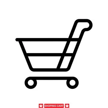 Classy Shopping Cart Vector Collection  Sleek and Professional E commerce S.. Stock Illustration