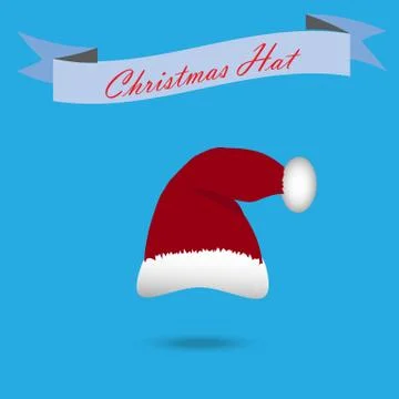Claus hat with fur Stock Illustration