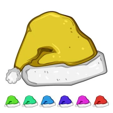 Claus hat santa cartoon vector graphic Stock Illustration