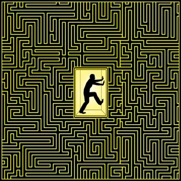 Claustrophobia Concept Stock Illustration