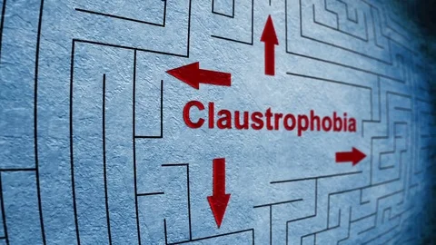 Claustrophobia maze concept Stock Footage 80804991
