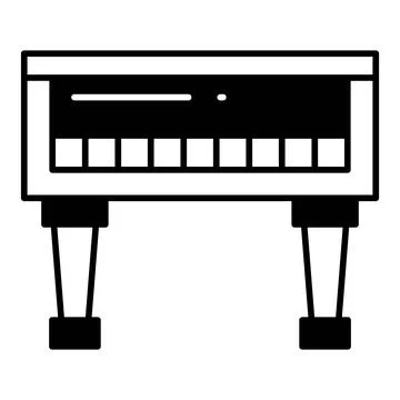 Clavichord Dualtone Icon Stock Illustration