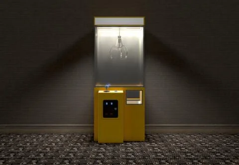 Claw Arcade Game In Room Illustrazione stock