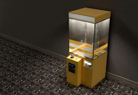 Claw Arcade Game In Room Stock Illustration