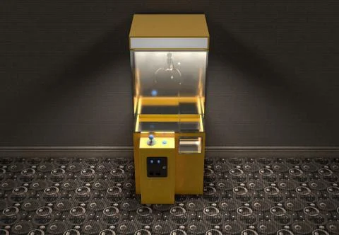 Claw Arcade Game In Room Illustrazione stock