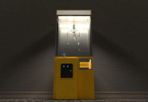 Claw Arcade Game In Room Illustrazione stock