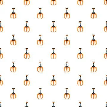 Claw crane game arcade machine grabber pattern Illustrazione stock
