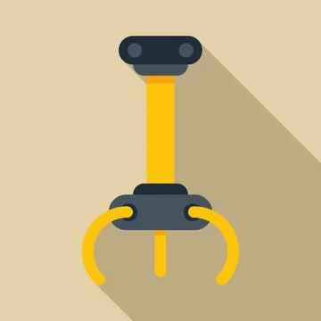 Claw game robotic arm grabber machine icon Stock Illustration