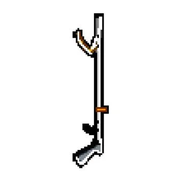 Claw grabber tool pixel art vector illustration Stock Illustration