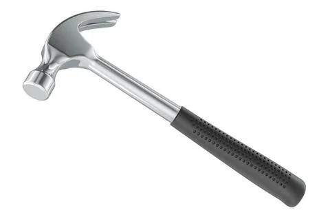 Claw Hammer, 3D rendering Claw Hammer, 3D rendering isolated on white back... Fotos de archivo