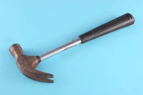 Claw hammer. Chromakey background. Stock Photos