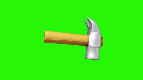 Claw Hammer construction Tool 3d icon motion Stock Footage 331355740