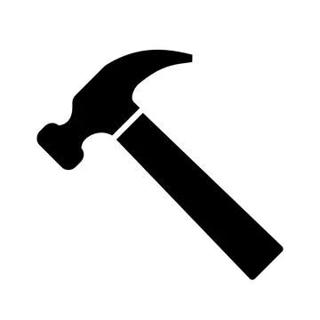 Claw Hammer icon design template. vector icon design in flat style isolated o Stock Illustration