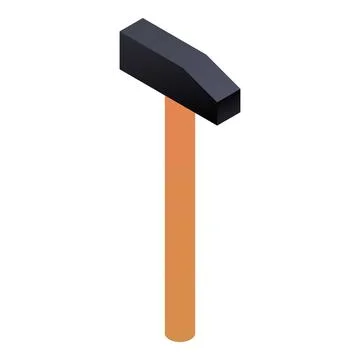 Claw hammer icon, isometric style Ilustración de archivo
