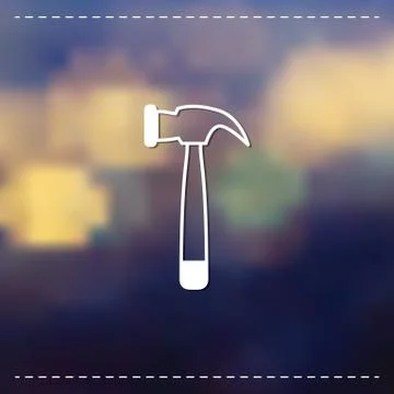 Claw hammer Illustrazione stock