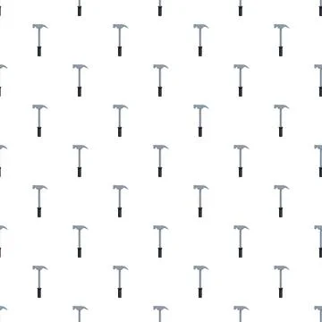 Claw hammer tool pattern tiling construction background Illustrazione stock