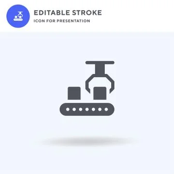 Claw icon vector, filled flat sign, solid pictogram isolated on white, logo i Stock Illustration