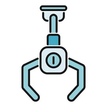 Claw machine arcade game crane arm icon 스톡 일러스트
