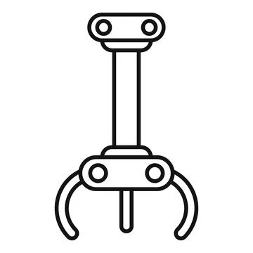 Claw machine arcade game gripper mechanical arm Stock Illustration