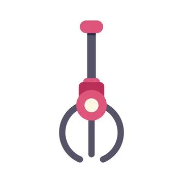 Claw machine arcade game robotic grabber arm Stock Illustration