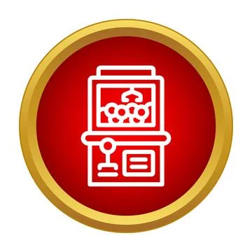 Claw machine arcade game winning toy icon Stock Illustration