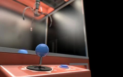 Claw machine dramatic view Stock-Illustration