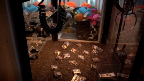 Claw Machine Fail Fisheye Stock Footage 120767243