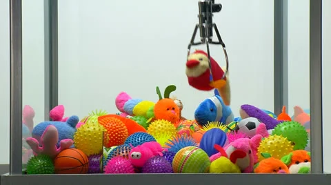 Claw machine Vídeo Stock 24460144