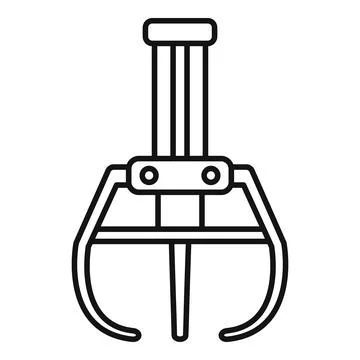 Claw machine grabber arcade crane winning prize concept Stock Illustration