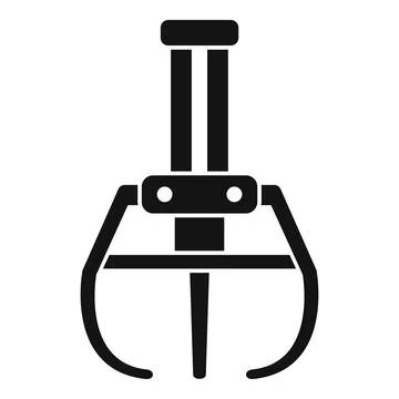Claw machine grabber mechanical arm icon concept Stock Illustration