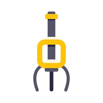 Claw machine grabber picking game mechanical arm Stock Illustration