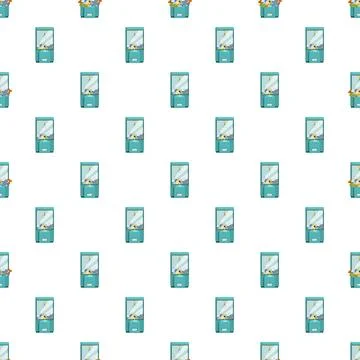 Claw machine vending game arcade seamless pattern Stock Illustration