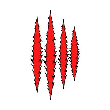 Claw scratches Stock Illustration