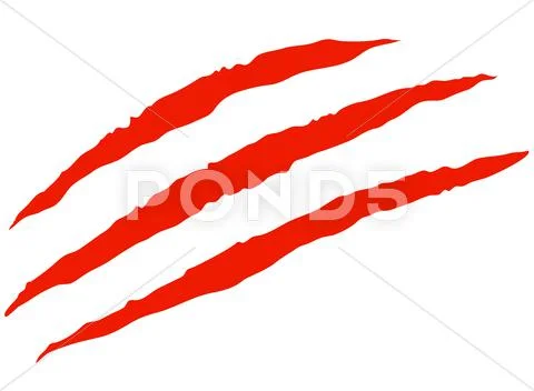 Claw scratches vector Stock Illustration