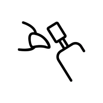 Claw sharpening icon vector outline illustration Stock Illustration
