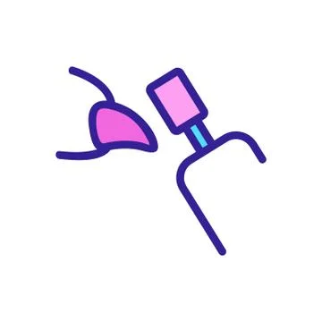Claw sharpening icon vector outline illustration Stock Illustration