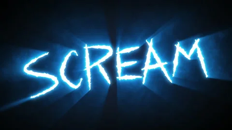 Claw Slashes Scream Blue Stock Footage 48041523