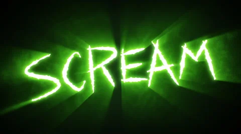 Claw Slashes Scream Green Stock Footage 48041562
