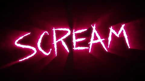 Claw Slashes Scream Red Stock Footage 48041597