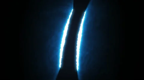 Claw Slashes Vertical Blue Vídeo Stock 48042024