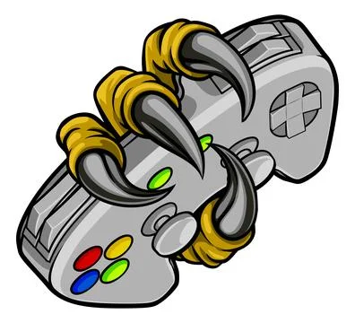 Claw Talon Video Game Controller Stock Illustration