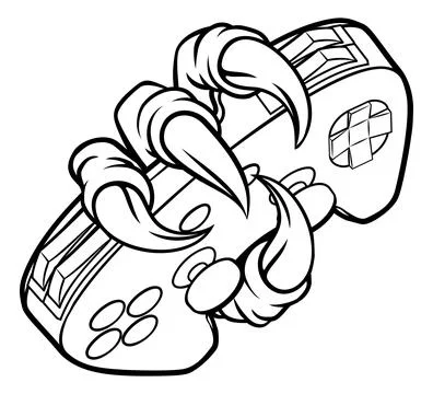 Claw Talon Video Game Controller Stock Illustration
