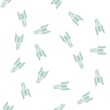 Claw trimming scissors glyph vector seamless pattern Illustrazione stock