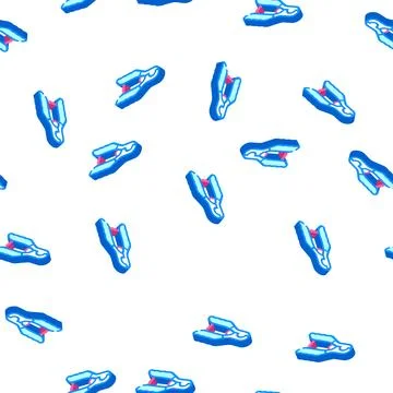 Claw trimming scissors isometric icon seamless pattern Stock Illustration