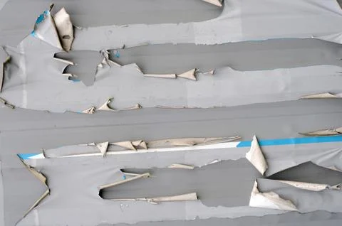 Clawed scraped torn metal Foto stock