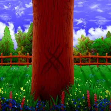 The Claws Mark On The Tree Illustration