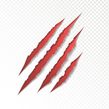 Claws scratching animal Stock Illustration