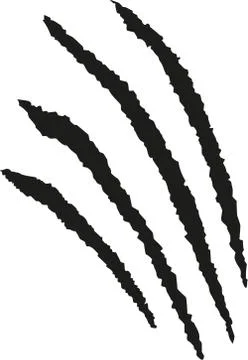 Claws scratching animal Stock Illustration
